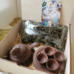 подарочный набор с посудой для чайной церемонии